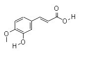  异阿魏酸；3-羟基-4-甲氧基肉桂酸